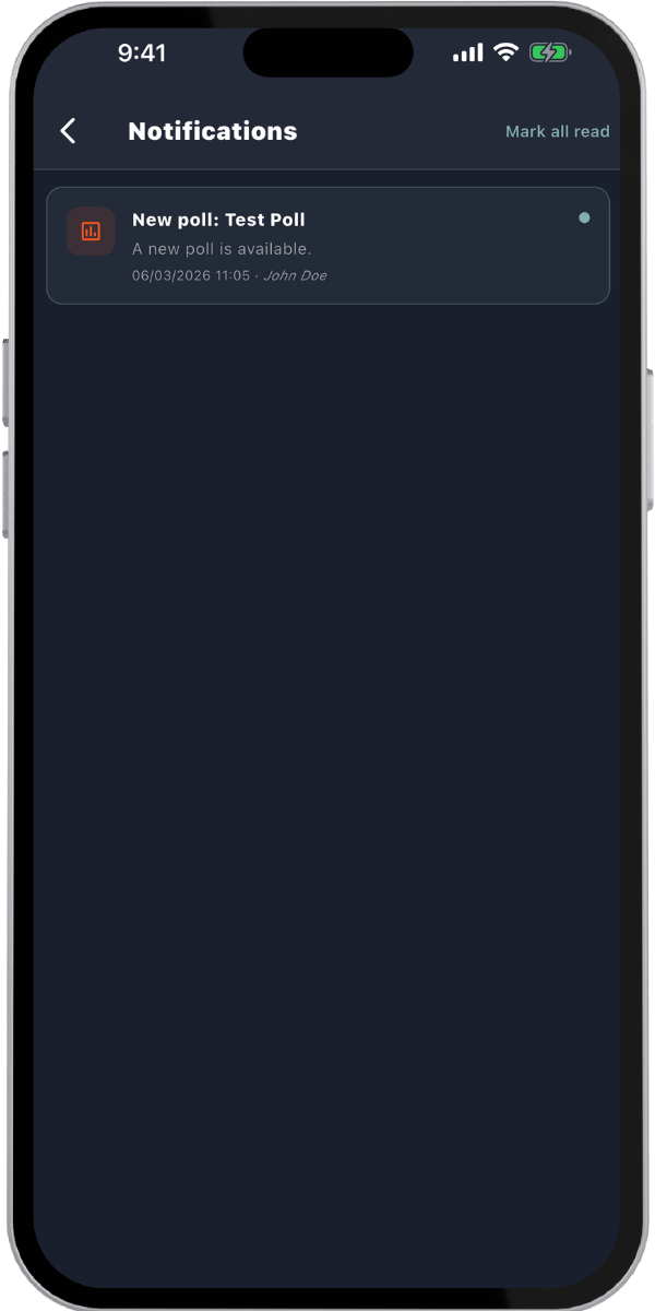 911 Analytics notifications on mobile
